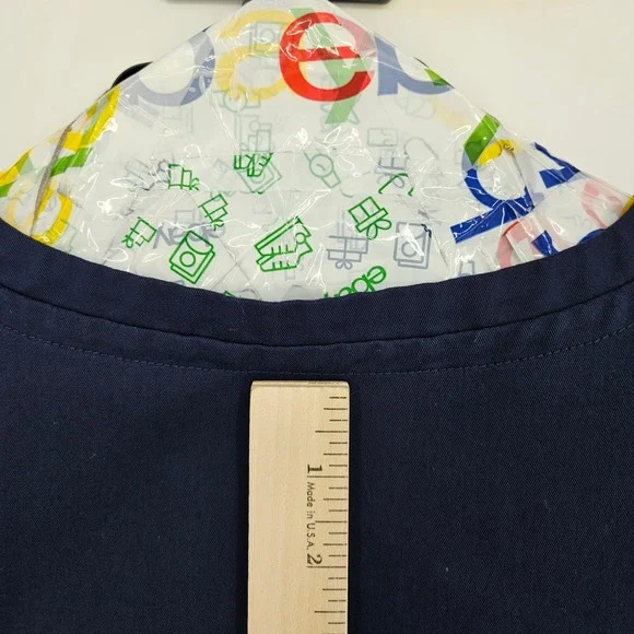 Fabletics Vital Scrub Top Womens 2X Blue Short‎ Sleeve Uniforms Healthcare - Picture 9 of 10